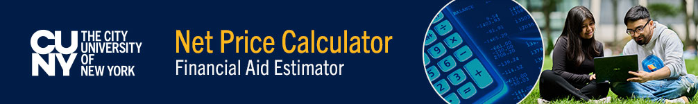 CUNY Net Price Calculator Student information Logo